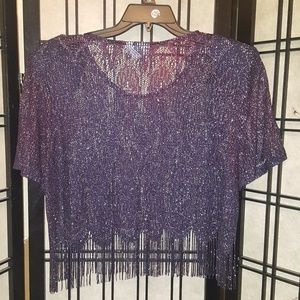 🌹Semi-Cropped Lace w/Fringes🛍